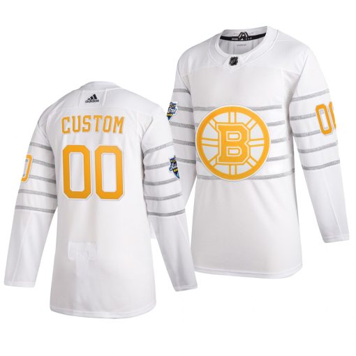 Custom 2020 NHL All Star Game Boston Bruins White Jersey