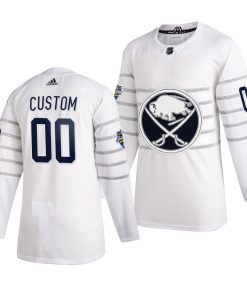Custom 2020 NHL All Star Game Buffalo Sabres White Jersey