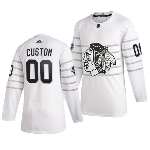 Custom 2020 NHL All Star Game Chicago Blackhawks White Jersey