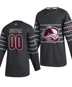 Custom 2020 NHL All Star Game Colorado Avalanche Gray Jersey