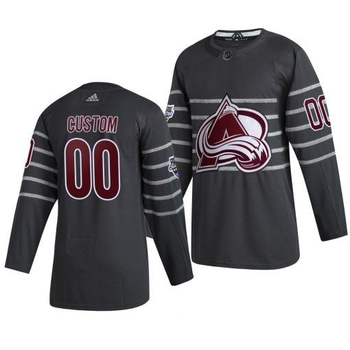 Custom 2020 NHL All Star Game Colorado Avalanche Gray Jersey