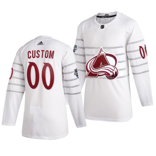 Custom 2020 NHL All Star Game Colorado Avalanche White Jersey