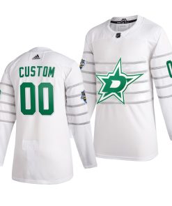 Custom 2020 NHL All Star Game Dallas Stars White Jersey