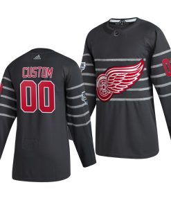 Custom 2020 NHL All Star Game Detroit Red Wings Gray Jersey