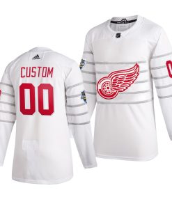 Custom 2020 NHL All Star Game Detroit Red Wings White Jersey
