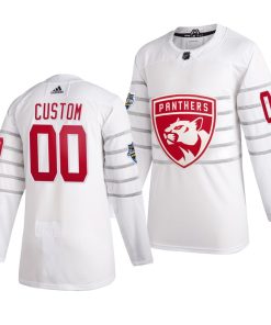Custom 2020 NHL All Star Game Florida Panthers White Jersey