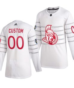 Custom 2020 NHL All Star Game Ottawa Senators White Jersey