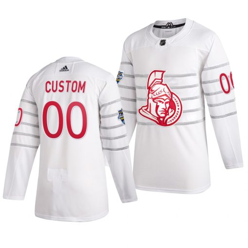 Custom 2020 NHL All Star Game Ottawa Senators White Jersey