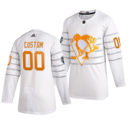 Custom 2020 NHL All Star Game Pittsburgh Penguins White Jersey