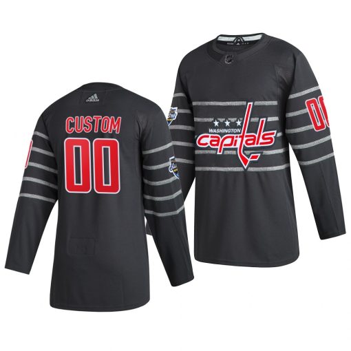 Custom 2020 NHL All Star Game Washington Capitals Gray Jersey