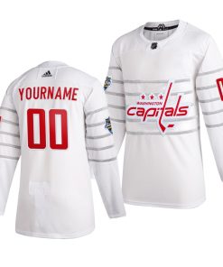Custom 2020 NHL All Star Game Washington Capitals White Jersey