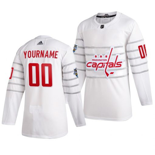 Custom 2020 NHL All Star Game Washington Capitals White Jersey