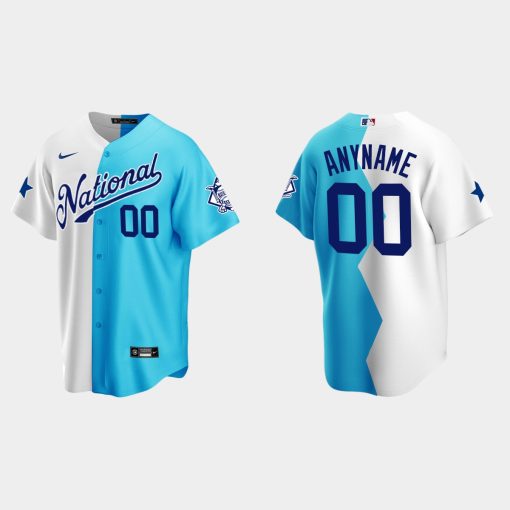 Custom 2022 All-star Futures Game Split Jersey White Teal