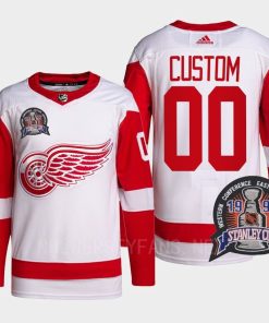 Custom 25th Anniversary Detroit Red Wings Red Jersey Pro
