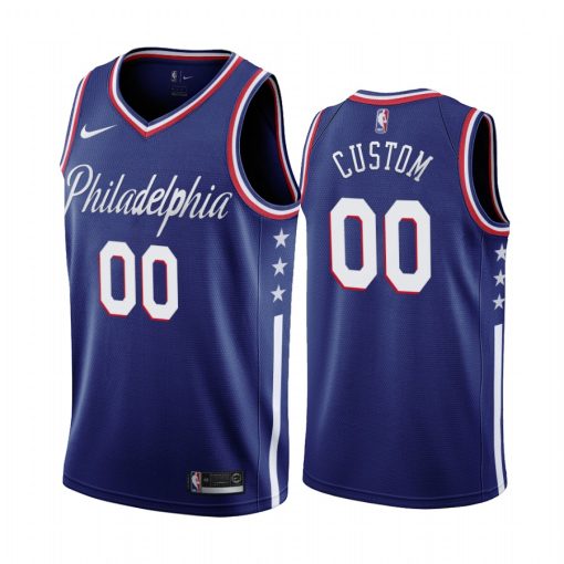 Custom 76ers Navy 2019-20 City Edition Swingman Jersey