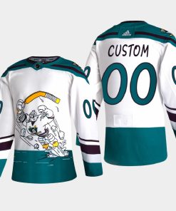 Custom Anaheim Ducks 2020-21 Reverse Retro Special Edition White Jersey