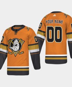 Custom Anaheim Ducks 2021 Alternate Orange Jersey