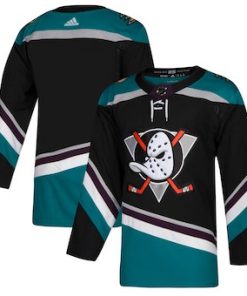 Custom Anaheim Ducks Black Alternate Blank Jersey