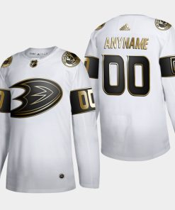 Custom Anaheim Ducks Golden Edition White Jersey