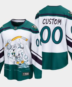Custom Anaheim Ducks Reverse Retro Special Edition White Jersey