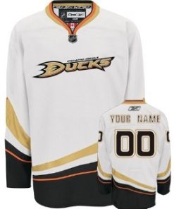 Custom Anaheim Ducks White Jersey