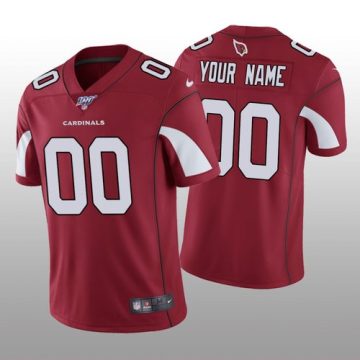 Custom Arizona Cardinals Cardinal Vapor Limited 100th Season Jersey