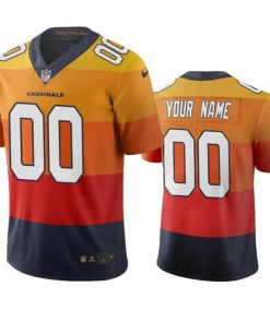 Custom Arizona Cardinals Sunset Orange Vapor Limited City Edition Limited Jersey