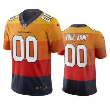 Custom Arizona Cardinals Sunset Orange Vapor Limited City Edition Limited Jersey