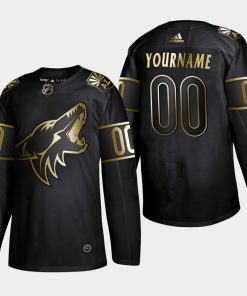 Custom Arizona Coyotes 2019 Golden Edition Player Jersey Black