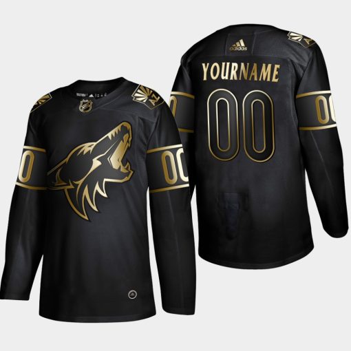 Custom Arizona Coyotes 2019 Golden Edition Player Jersey Black