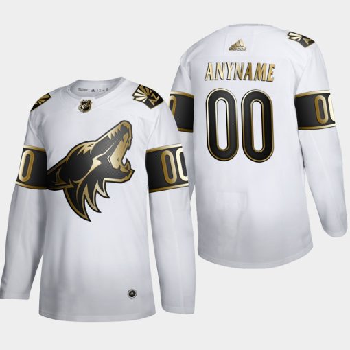 Custom Arizona Coyotes Golden Edition White Jersey