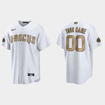 Custom Arizona Diamondbacks 2022 All-star Game Cool Base Jersey White