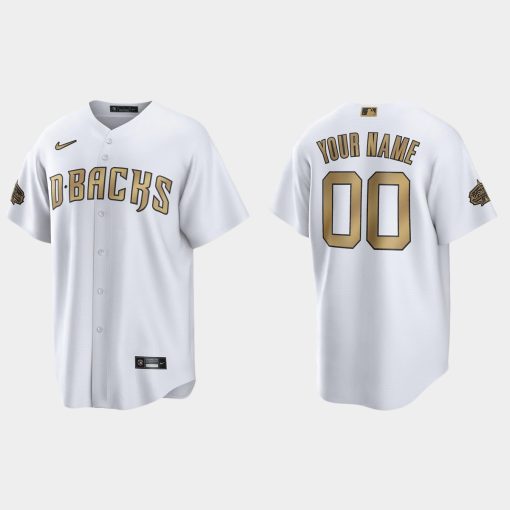 Custom Arizona Diamondbacks 2022 All-star Game Cool Base Jersey White