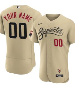 Custom Arizona Diamondbacks Active Player 2021 Gold City Connect Flex Base Jersey