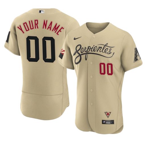 Custom Arizona Diamondbacks Active Player 2021 Gold City Connect Flex Base Jersey