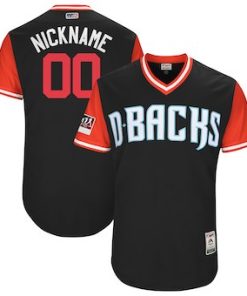 Custom Arizona Diamondbacks Black 2018 Players' Weekend Flex Base Jersey