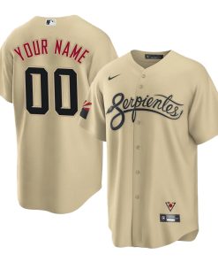 Custom Arizona Diamondbacks Gold Active Player 2021 City Connect Cool Base Jersey
