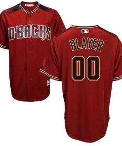 Custom Arizona Diamondbacks Red With Brick Collection Jersey