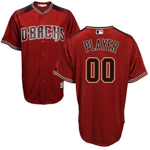 Custom Arizona Diamondbacks Red With Brick Collection Jersey