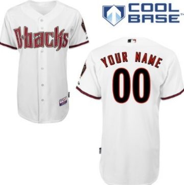 Custom Arizona Diamondbacks White Jersey