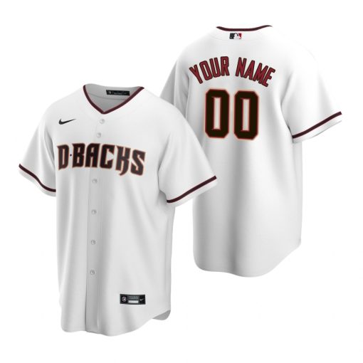 Custom Arizona Diamondbacks White Stitched MLB Cool Base Home Jersey