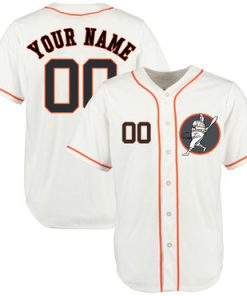 Custom Astros White Cool Base New Design Jersey