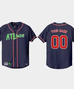 Custom Atlanta Braves 25th Anniversary Baseball Outkast Jersey Navy