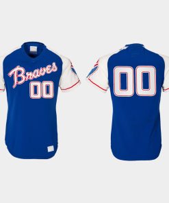 Custom Atlanta Braves Heritage Throwback Jersey Royal