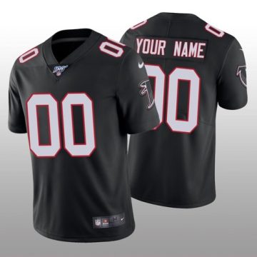 Custom Atlanta Falcons Black Classic Limited 100th Season Jersey