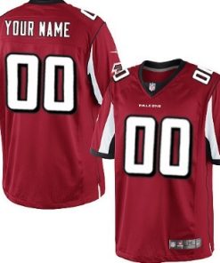 Custom Atlanta Falcons Red Limited Jersey