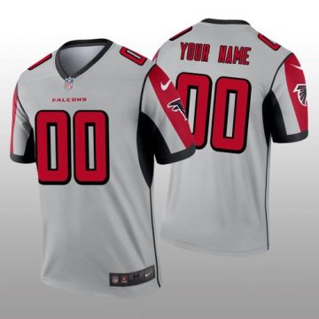Custom Atlanta Falcons Silver Inverted Legend Jersey