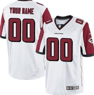 Custom Atlanta Falcons White Limited Jersey