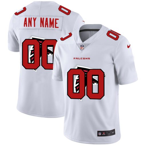 Custom Atlanta Falcons White Team Big Logo Vapor Untouchable Limited Jersey