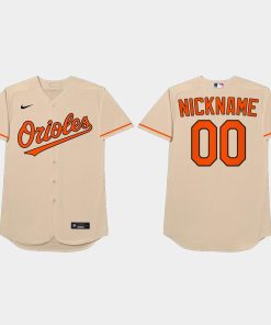 Custom Baltimore Orioles 2021 Players' Weekend Nickname Jersey Cream